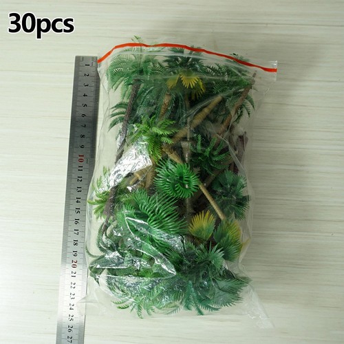Bitray - 6 Mini Alberi Di Palma In Plastica Per Diorami, Terrari E Plastici - Altezza 8 Cm - 5