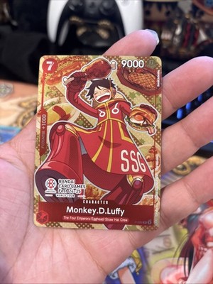 One Piece Monkey D. Luffy Bandai Card Fest 24-25 P-080 Event Exclusive English