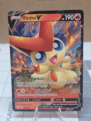 Victini V 21/163 Battle Styles Ultra Rare Full Art Holo Pokemon TCG NM