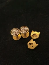 Japanese Type Tokugawa Family Crest Taikogane set for Tachi Handtachi Y013