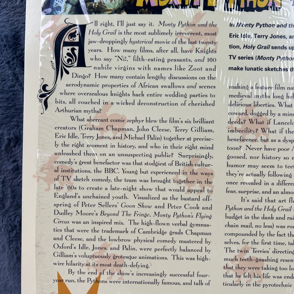 Monty Python and the Holy Grail (1975) Criterion Collection Laserdisc in shrink - Image 4 of 4