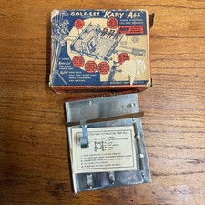 Carro de golf vintage de 1930 "Kary-All Golf-Eez" Marcraft con caja