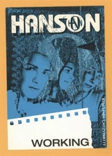 Hanson 2000 This Time Around Concert Tour Working Backstage Pass