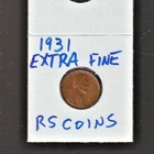 1931   XF   LINCOLN  CENT ~ TOUGH to get HI GRADE **EXTRA FINE** #34W free ship