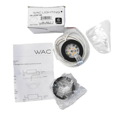 WAC Lighting LEDme 2.25'' Wide LED Low Voltage Puck Light HR-LED87-BK Black