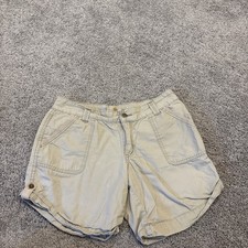 Carhartt Roll Up Shorts Women  s Size 12 Original Fit 102351 285 Beige Work Wear