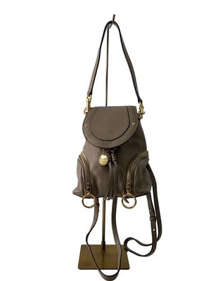 SEE BY CHLOE Leather Backpack BEG Olga