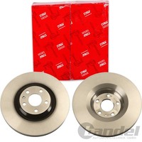 2X TRW Bremsscheiben 340Mm BelÜFtet Vorne Passend FÜR Audi TT | DF6041S