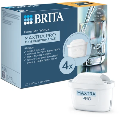 BRITA Filtro acqua MAXTRA PRO Pure Performance (ex All-in-1) confezione da 4 - Immagine 1 di 4