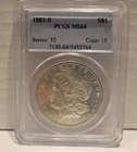 1881-S Morgan Silver Dollar $1 PCGS MS64 San Francisco Uncirculated Brilliant