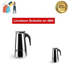 Cafetière Italienne Moka Induction 10 Tasses 460 ml Inox Ibili