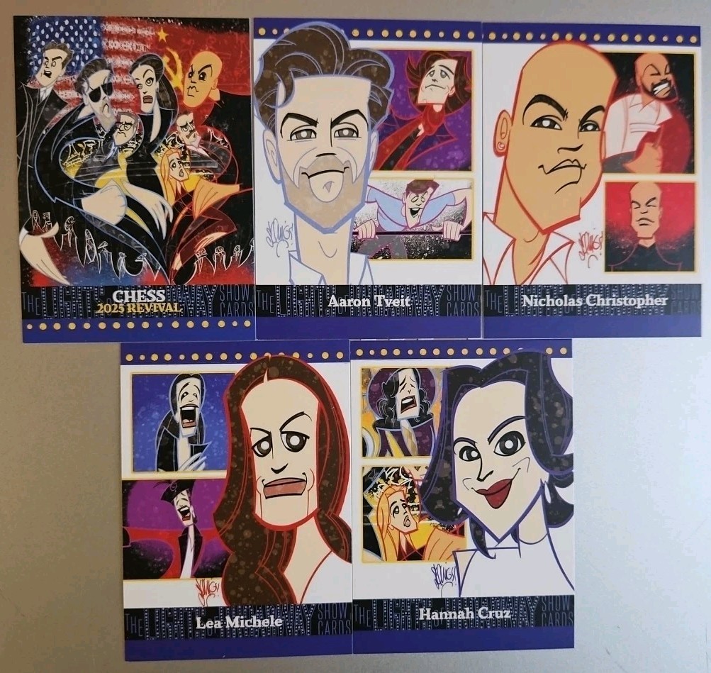 2025 Lights Of Broadway Encore  5 Card Set - Chess