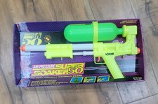 VINTAGE 1990 Larami Air Pressure SUPER SOAKER 50 NEW/UNUSED IN BOX Water Gun