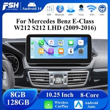 10.25" Android 14 Autoradio Apple CarPlay 128GB F&uuml;r Mercedes E-Klasse W212/S212