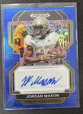 2022 Prizm Draft Picks Football - Jordan Mason Autograph Blue /149 -S