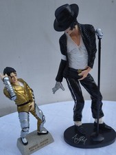 2 MICHAEL JACKSON FIGUREN     AUS POLYRESIN KUNSTHARZ  