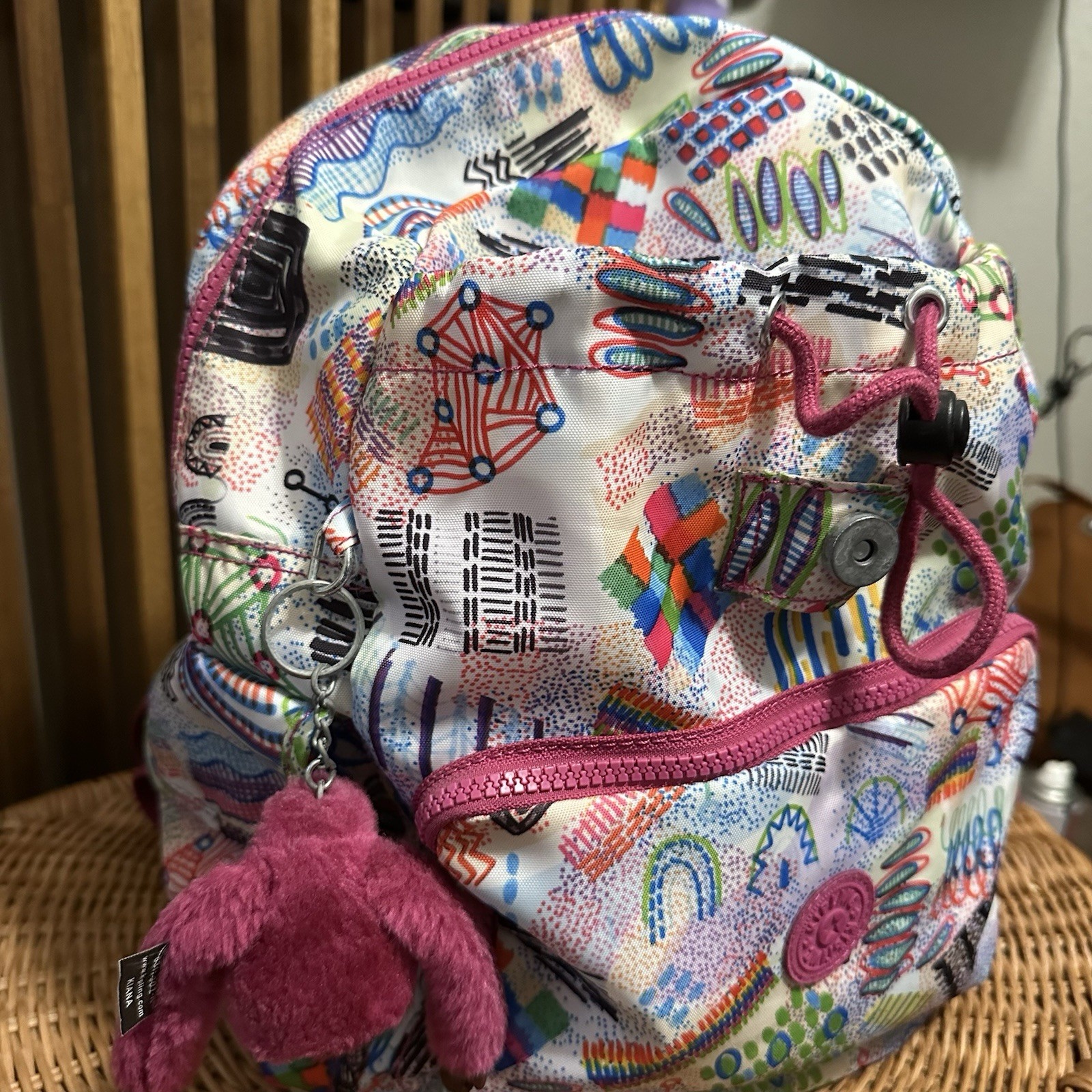 Kipling Graffiti Abstract Multicolored ‘Kenzie’ E… - image 4