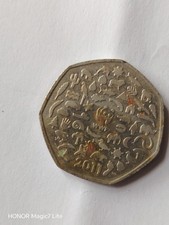 Very Rare Fifty Pence 2011 50p Coin WWF World Wildlife Fund 50th Anniversary