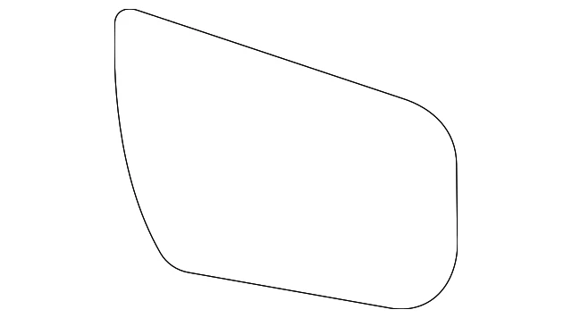 Cristal del espejo para Nissan (N/P 96366-9BU1A)