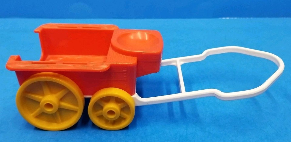 Vintage Weebles Wobble Romper Western Ranch Plastic Wagon Cart Toy ...