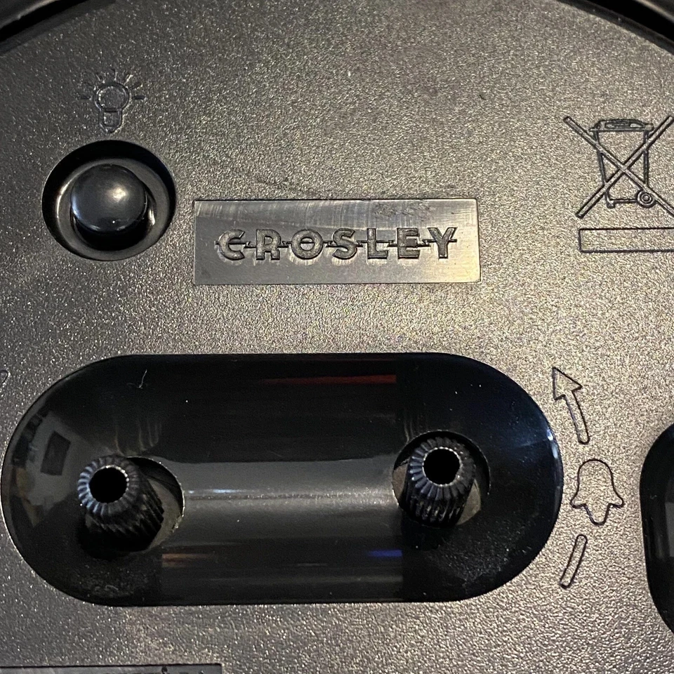 Reloj despertador Crosley Vintage Big Ben Look negro a batería de metal funciona Foto 2 de 4