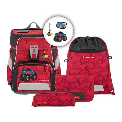 Schulranzen Jungen Step by Step SPACE Monster Truck Rocky 5-teiliges Set