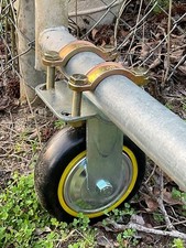 Gate Wheels for Metal Tube Gate - 6" Farm Gate Wheel for Metal Swing Gate Fen...