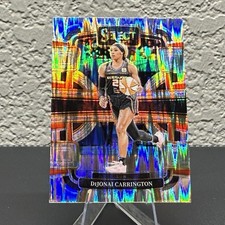 2024 Panini Select WNBA DiJonai Carrington #18 Concourse Silver Flash Prizm