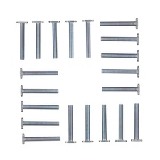 DCT Tee Bolt Set - 20 Pack 2-1/4 Inch T Bolts Woodworking, 5/16 Inch Thread