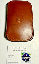 Rare Early Vintage Hardy Leather & Sheepskin Lined Zipped Fly Wallet