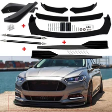For Ford Fusion Front Rear Bumper Lip Spoiler Body Kit Splitter Side Skirt