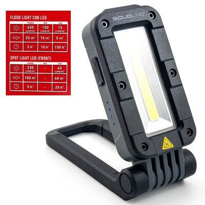 Ledlenser Solidline SAL1R Akku LED Leuchte Arbeitsleuchte Werkstattleuchte 450Lm
