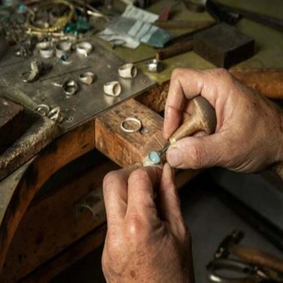 Brazalete Brazalete Hombre Plata Esterlina Color Rojo Circón Piedra Cuero Pulsera Foto 3 de 3