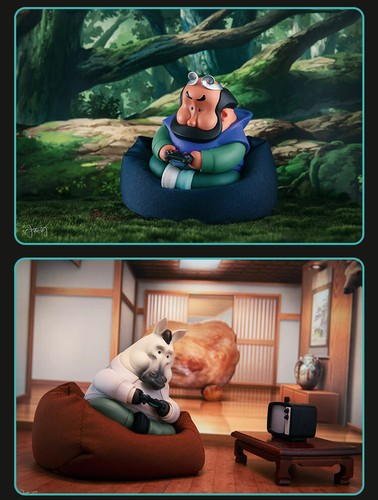 Guodong Lazy Thing Journey to the West New Vinyl Action Figure Model In Stock - Picture 5 of 15