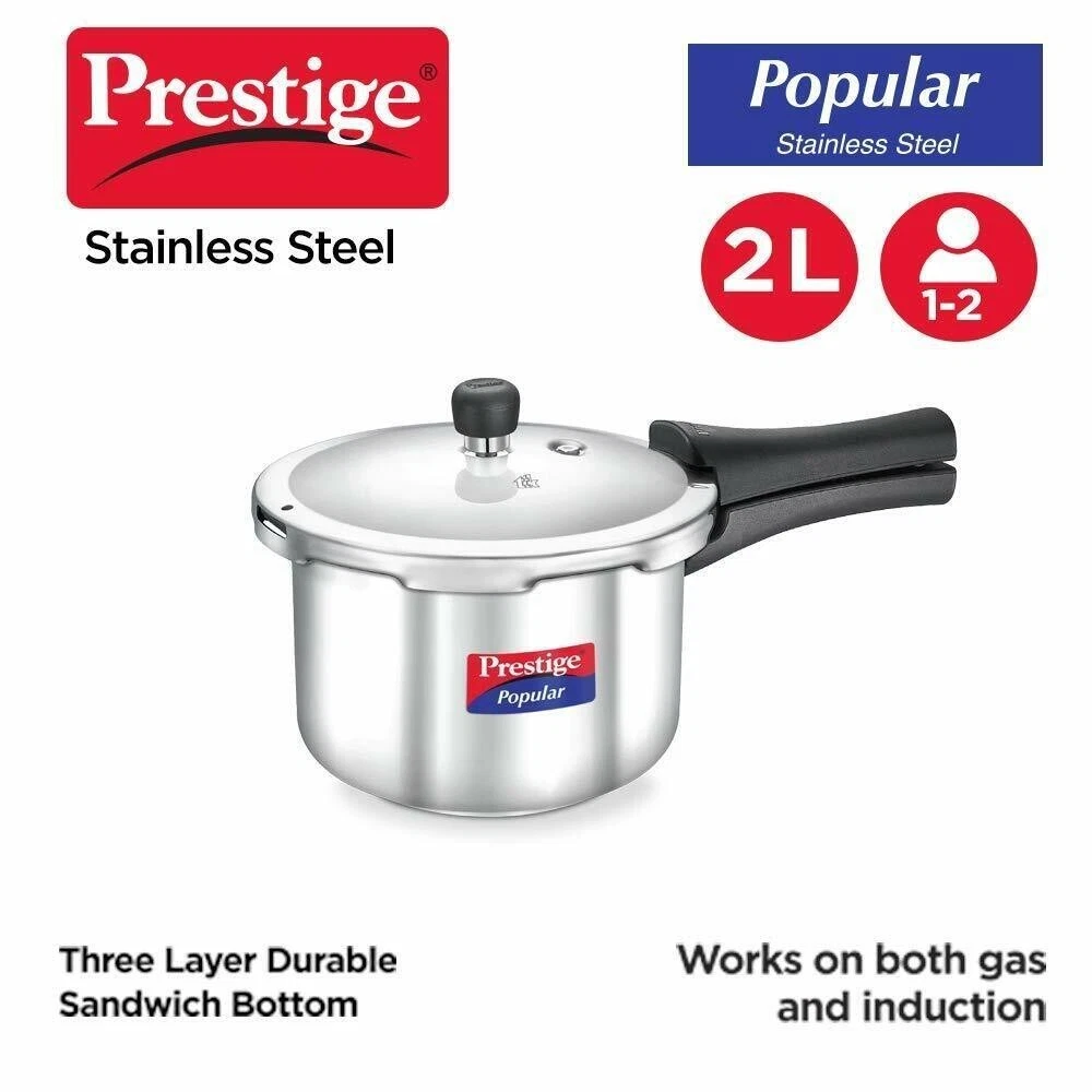 Prestige Stainless Steel Pressure Cooker Small Kitchen Appliances