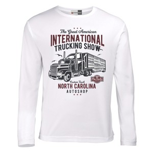 Big Truck Camion Lorry Driver Lkw Lastkraftwagen Long Sleeve T