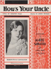 How's Your Uncle from The Song Bird of the South, Kate Smith Cover Photo 1931