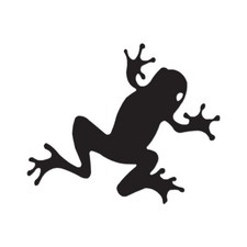 Frog Cute Toad - Vinyl Decal Sticker - Multiple Color Sizes - ebn330