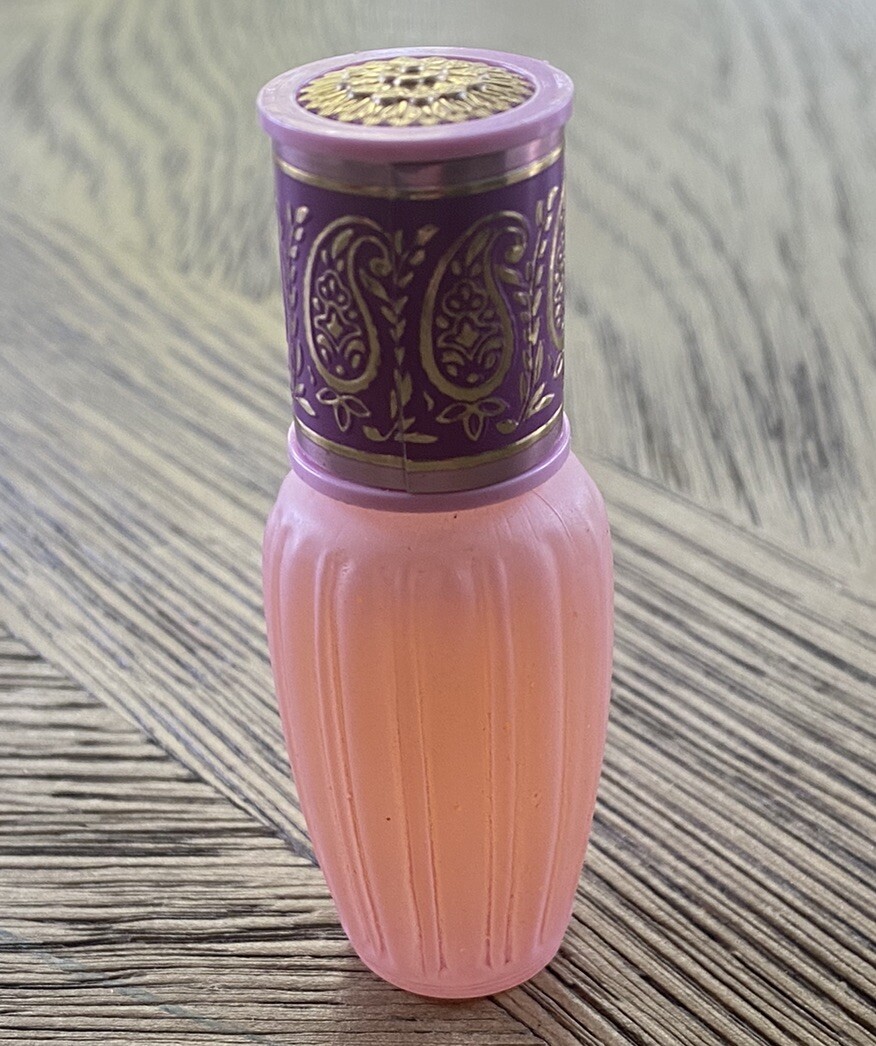 Vintage Avon ELUSIVE Perfume Roulette .33oz Purple Pink Gold