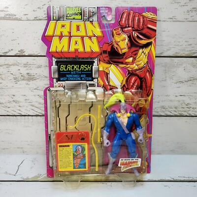 ToyBiz Marvel Iron Man Blacklash 1994 Vintage 5'' Adjustable Action Figure New