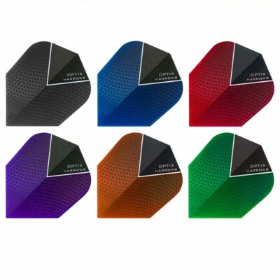9 HARROWS Dart Flights Flys Flügel Flyer Flügel Federn Standard Optix 100 my