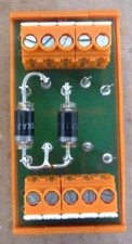 Weidmuller Voltage Screw-Down Terminal Block w/2 SKa 3/17 TVS Diodes