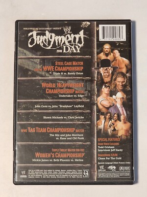 WWE JUDGEMENT DAY 2008 DVD TRIPLE H RANDY ORTON UNDERTAKER