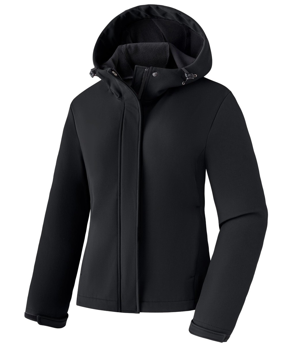 Wantdo Women's Warm Softshell Jackets Hooded Plus Size Fleece Lined  Windbreaker