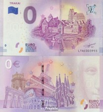 Banknoten Litauen 2018 Souvenirschein Stadt Trakai in Litauen bankfrisch 0 Euro