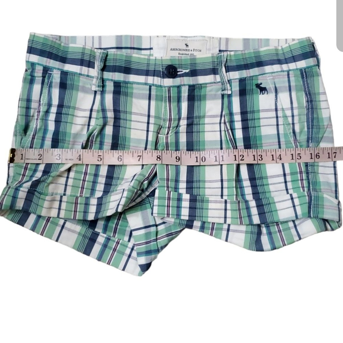 Vintage y2k 2000s Abercrombie and Finch Womens Green Blue