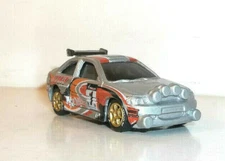 LOOSE 2001 HOT WHEELS 1:64 SILVER FORD ESCORT RALLY  WHEEL SWAP REAL RIDERS