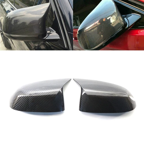 FOR 2018+ BMW X3 X4 X5 G01 G02 G05 CARBON FIBER LOOK MIRROR COVERS M SPORT STYLE