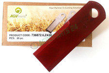 20 x Schlegelmesser, Strohhäckslermesser 4 mm. glatt passend für Claas 736872