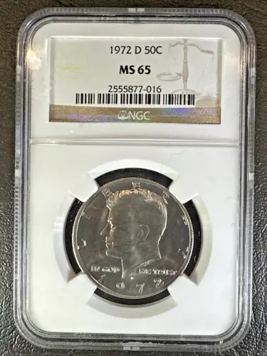 1972 D KENNEDY Half Dollar * NGC MS65 * UNCIRCULATED * Brown Label *